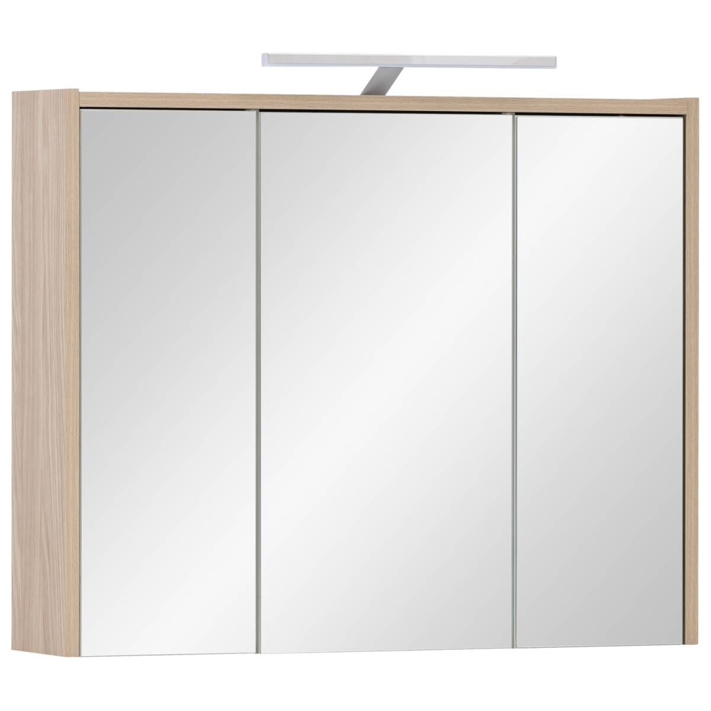 Spiegelschrank Flag Eiche hell Nachbildung B/H/T: ca. 74,5x64x16 cm