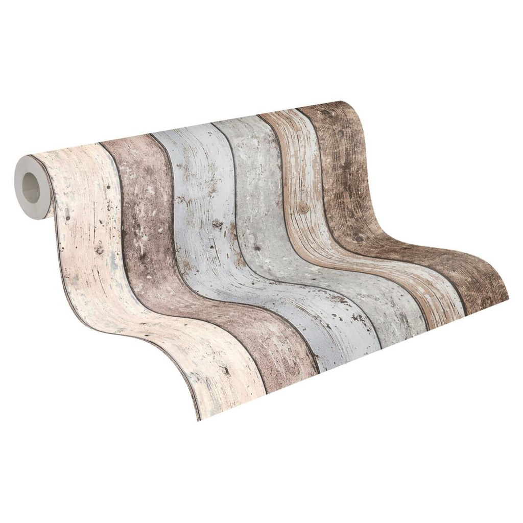 A.S.Creation Vliestapete Best of Woodn Stone 2nd Edition Holzoptik braun B/L: ca. 53x1005 cm