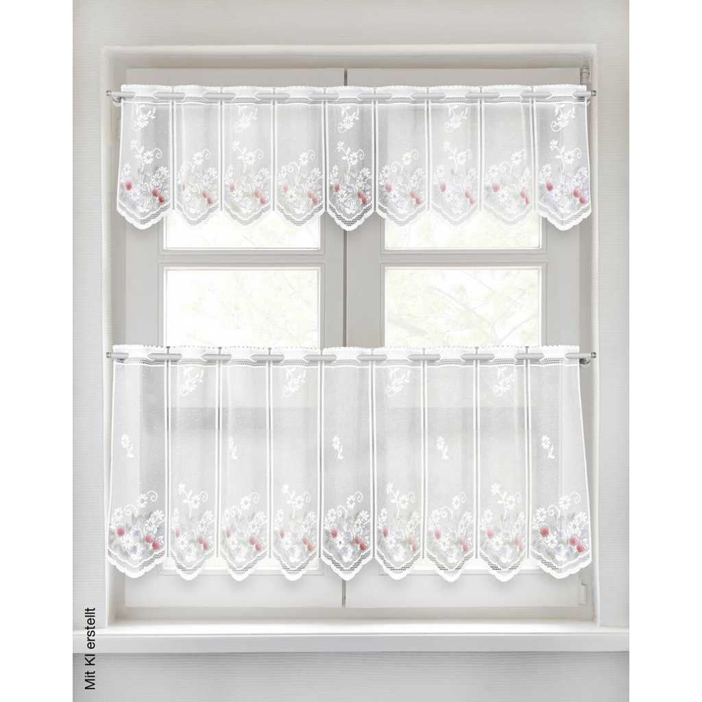 POCOline Scheibengardine Devin bunt B/L: ca. 140x45 cm
