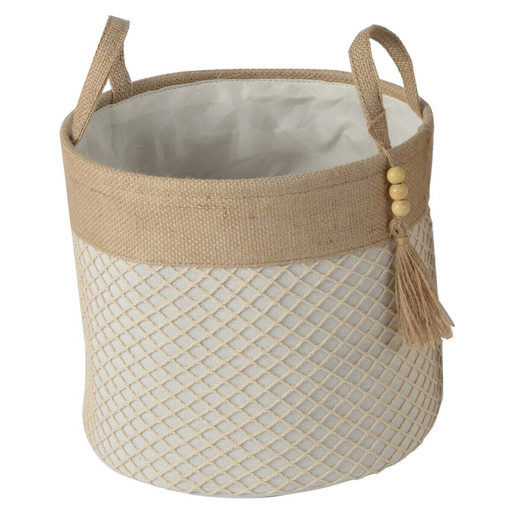 POCOline Korb beige Textil H/D: ca. 25x28 cm