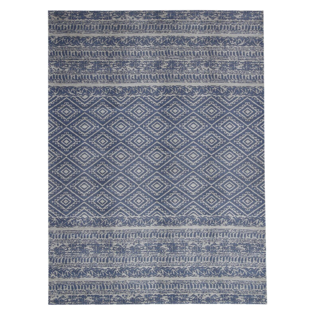 Kayoom Flachgewebeteppich Sunny 110 hellblau B/L: ca. 120x170 cm