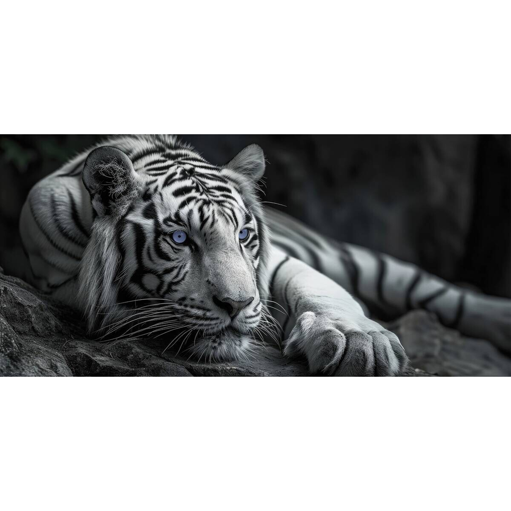 Keilrahmenbild Tiger B/H: ca. 70x33 cm