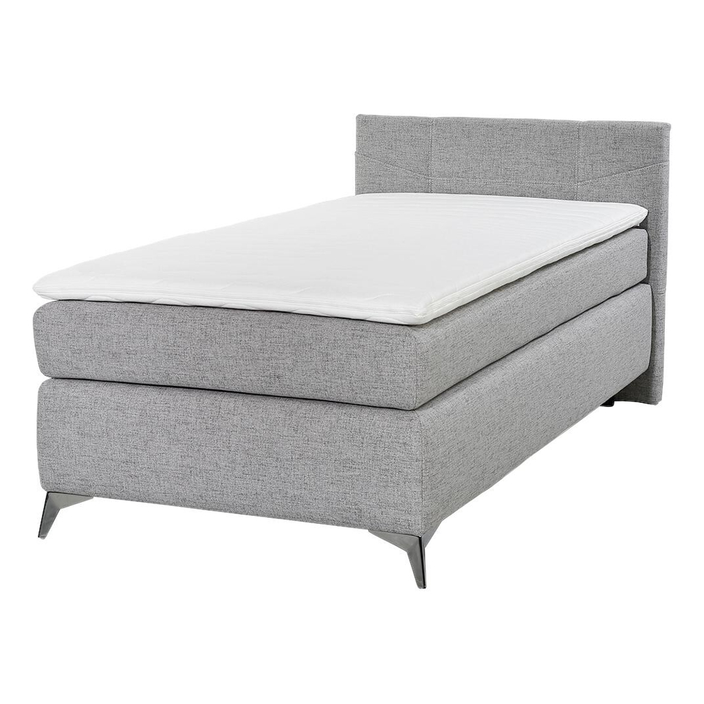 Boxspringbett  grau Liegefläche B/L: ca. 100x200 cm