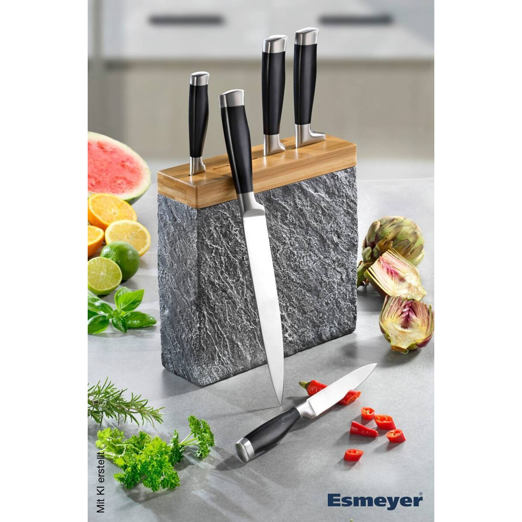 Esmeyer Messerblock DISCOVER schwarz Edelstahl 5 tlg.