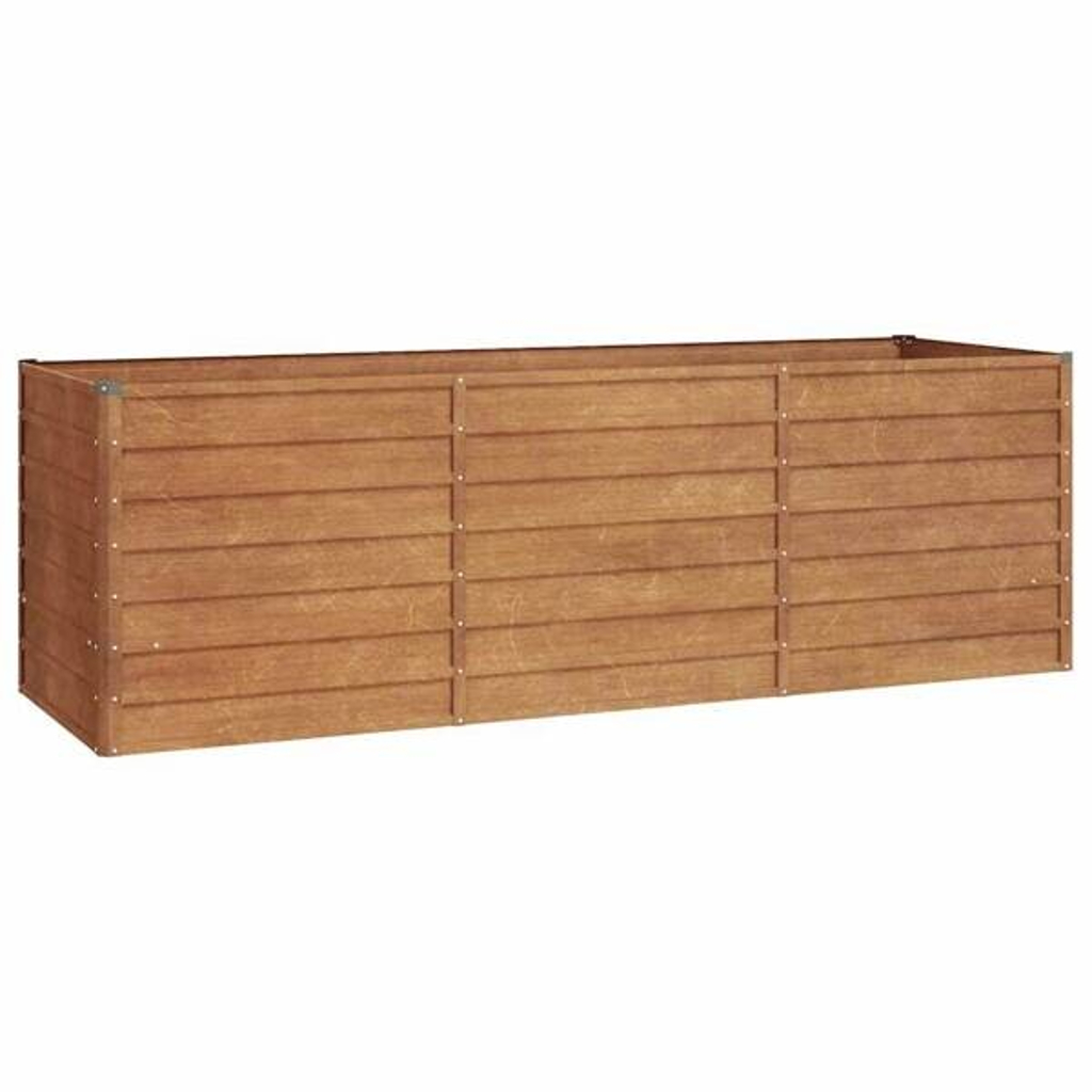 Hochbeet braun Stahl B/H/L: ca. 80x77x240 cm