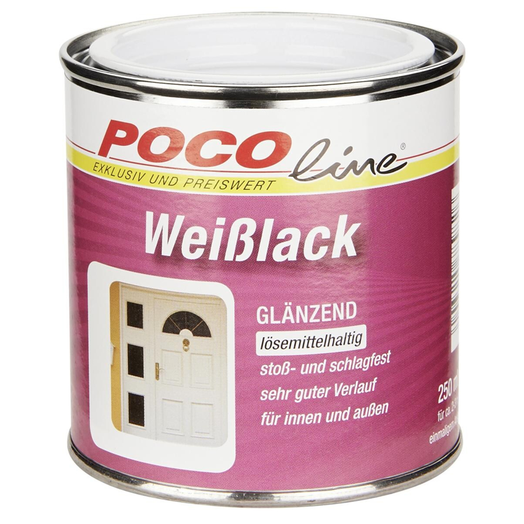 POCOline Weißlack weiß glänzend ca. 0,25 l