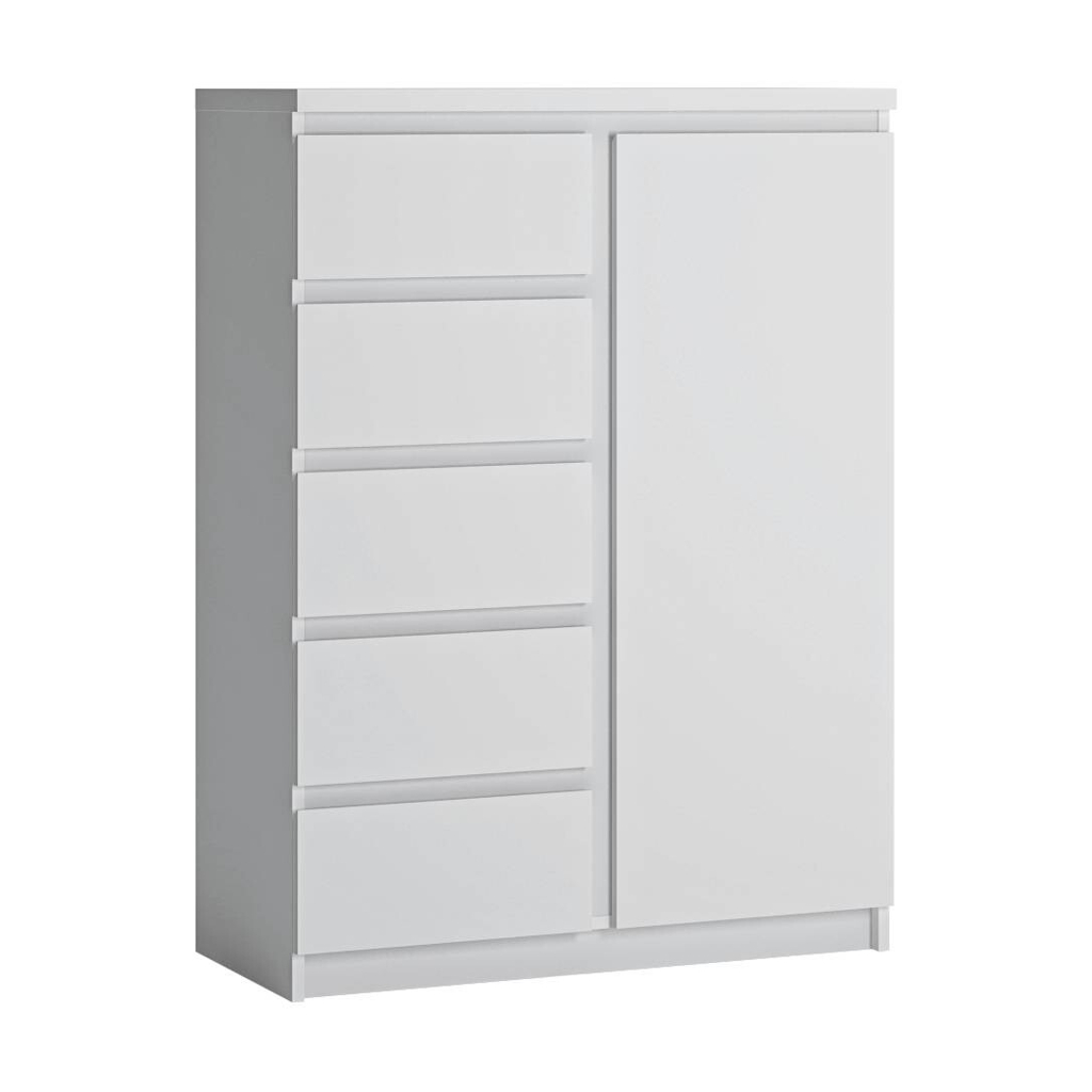 Highboard Fribo Alpinweiß Spanplatte B/H/T: ca. 83x114x40 cm