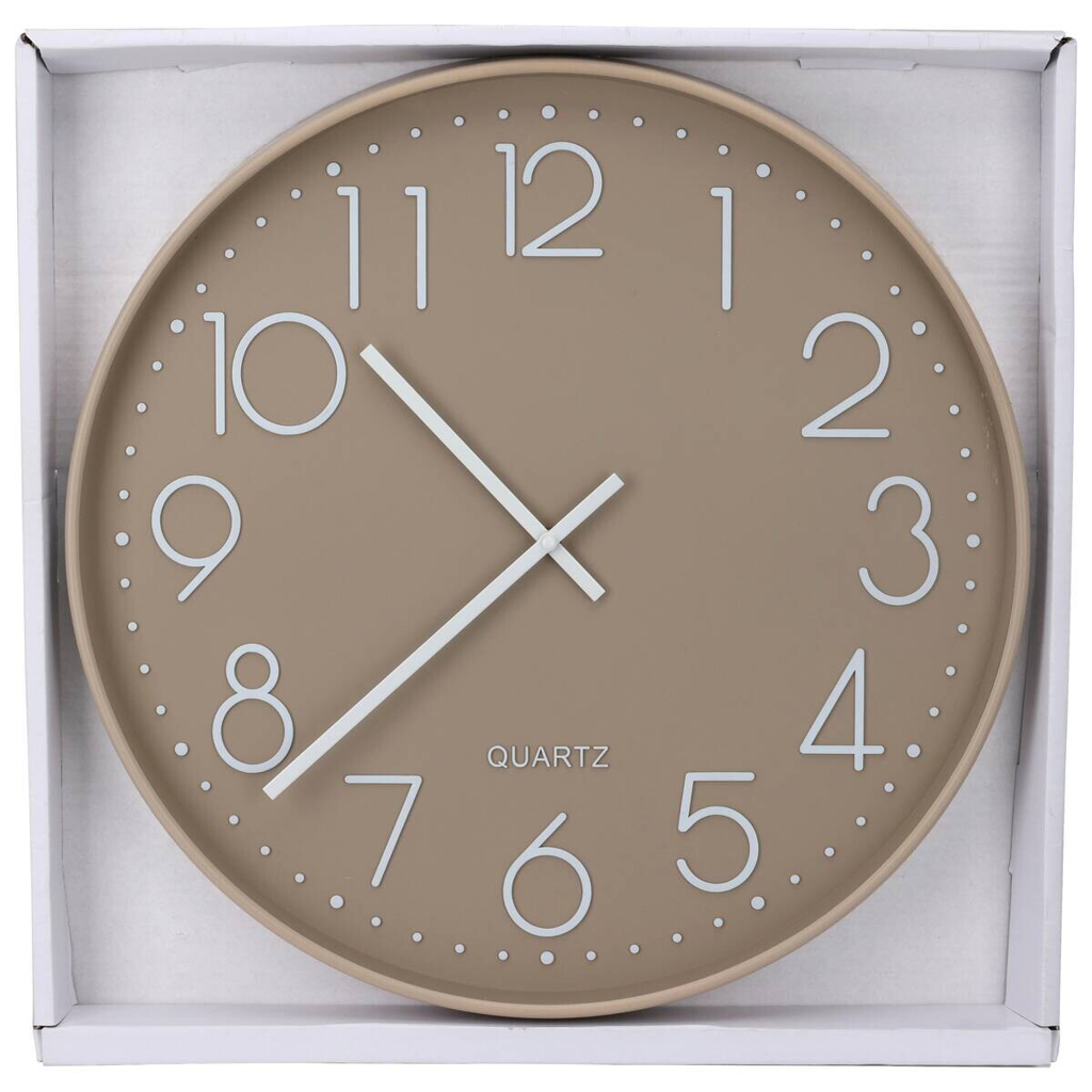 Wanduhr weiß B/H/L: ca. 53x5,4x54 cm