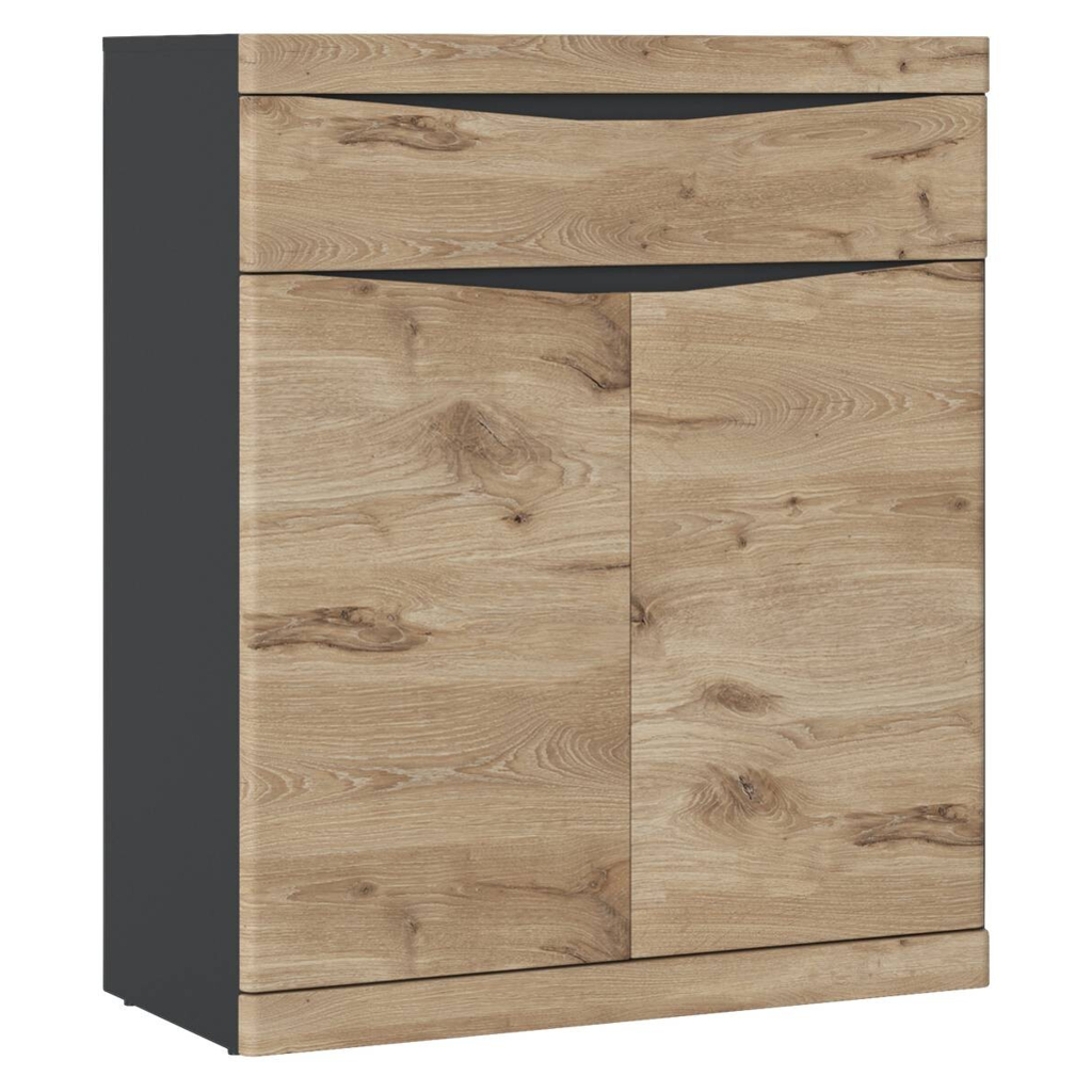 Schuhkommode Spring Eiche Eiche Viking Nachbildung B/H/T: ca. 86x102x40 cm