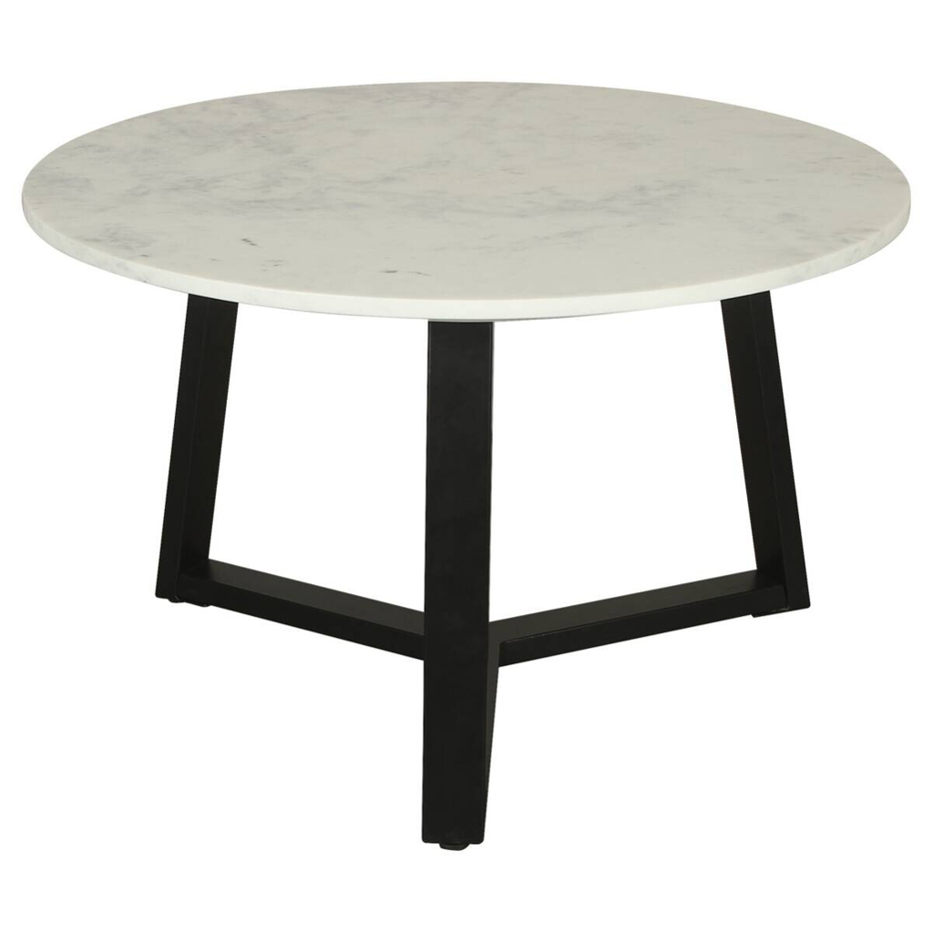 Couchtisch CROSS schwarz weiß H/D: ca. 46x75 cm