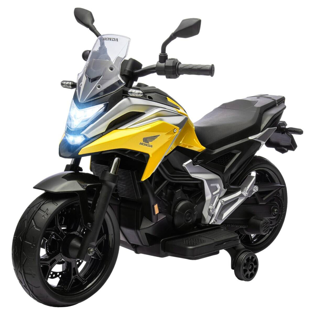 AIYAPLAY Kinder Elektro-Motorrad gelb B/H/L: ca. 46x75x107 cm