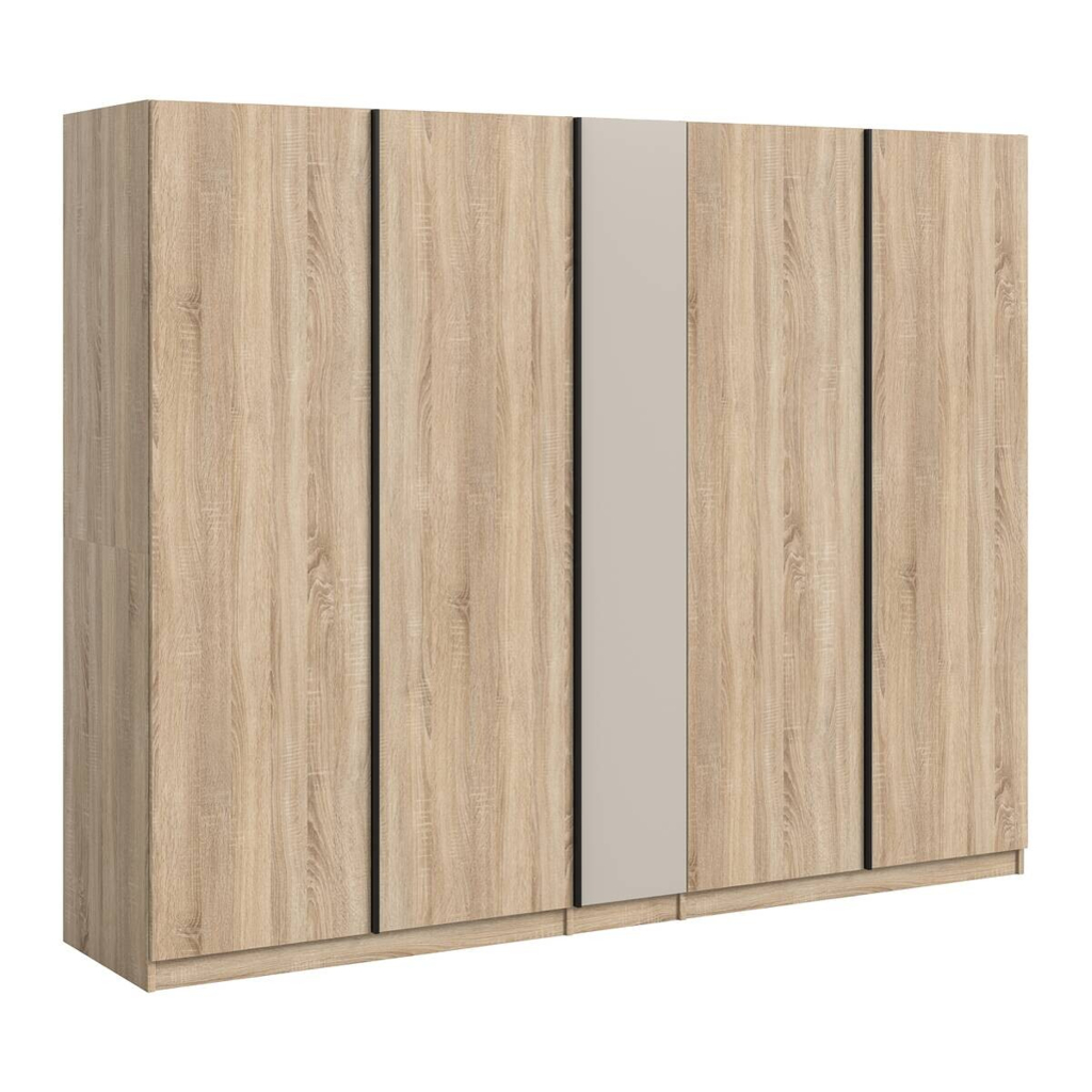 Kleiderschrank OAKLAND Eiche Sonoma Nachbildung Cashmere B/H/T: ca. 230x183x53 cm