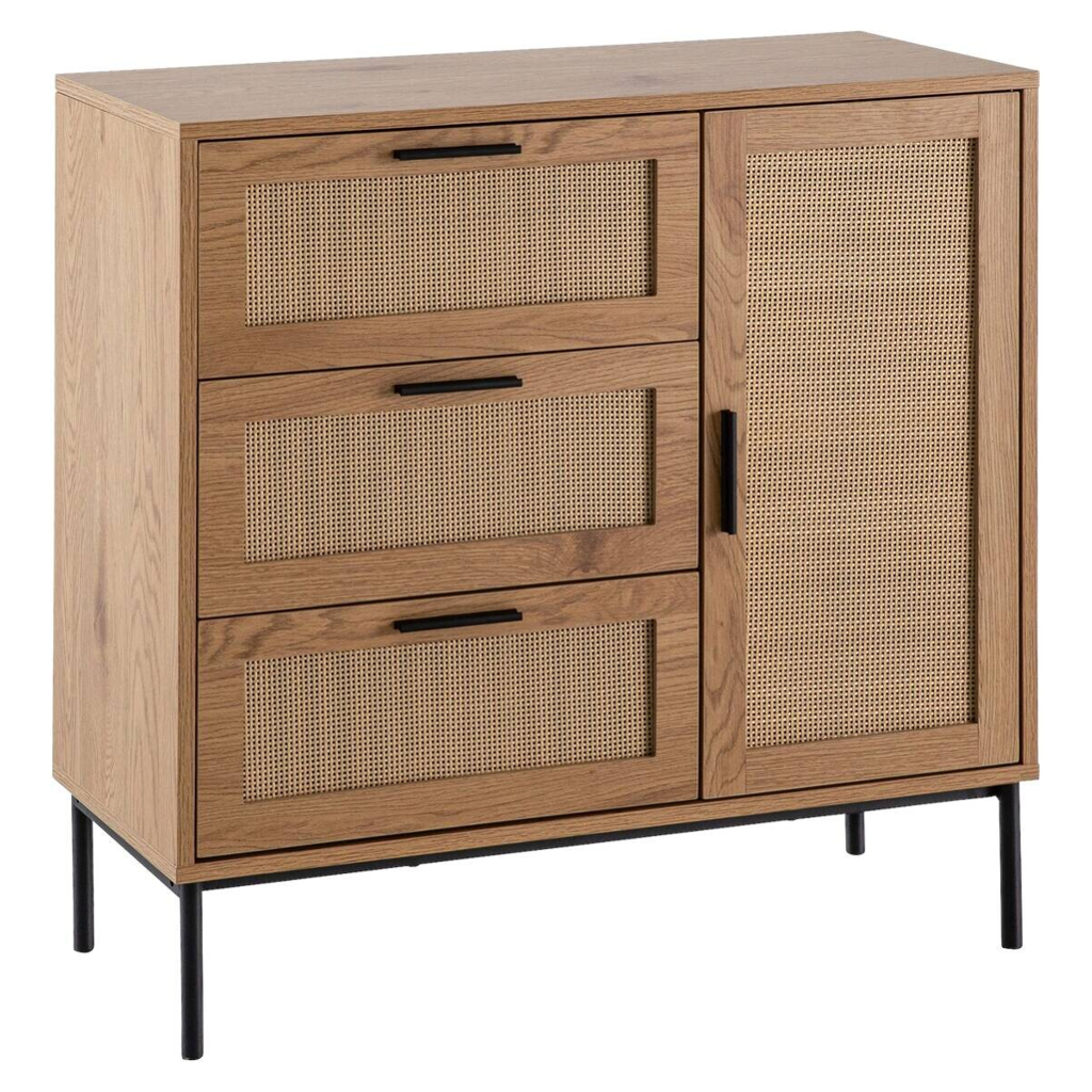 Sideboard natur Eiche Optik B/H/T: ca. 80x82x36 cm