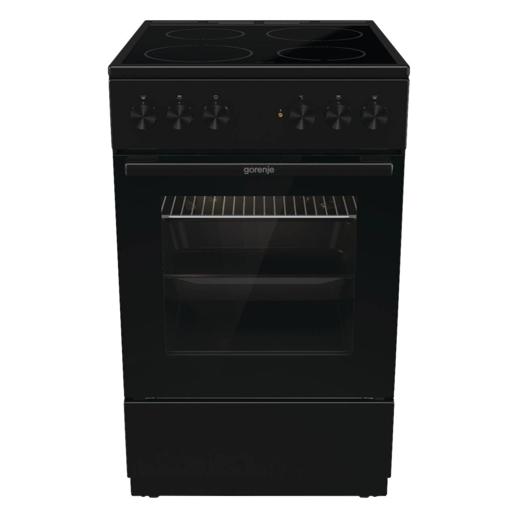 Gorenje Standherd 50cm mit Glaskeramikkochfeld GEC5A20BG schwarz B/H/T: ca. 50x85x59 cm