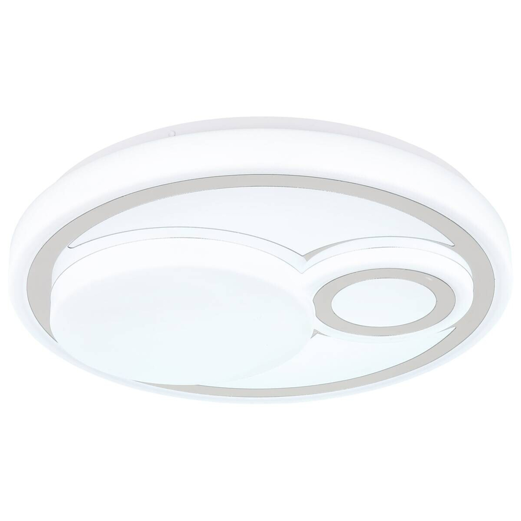GLOBO LED-Deckenleuchte Ruiz weiß Opal Metall Kunststoff H/D: ca. 7,5x38 cm