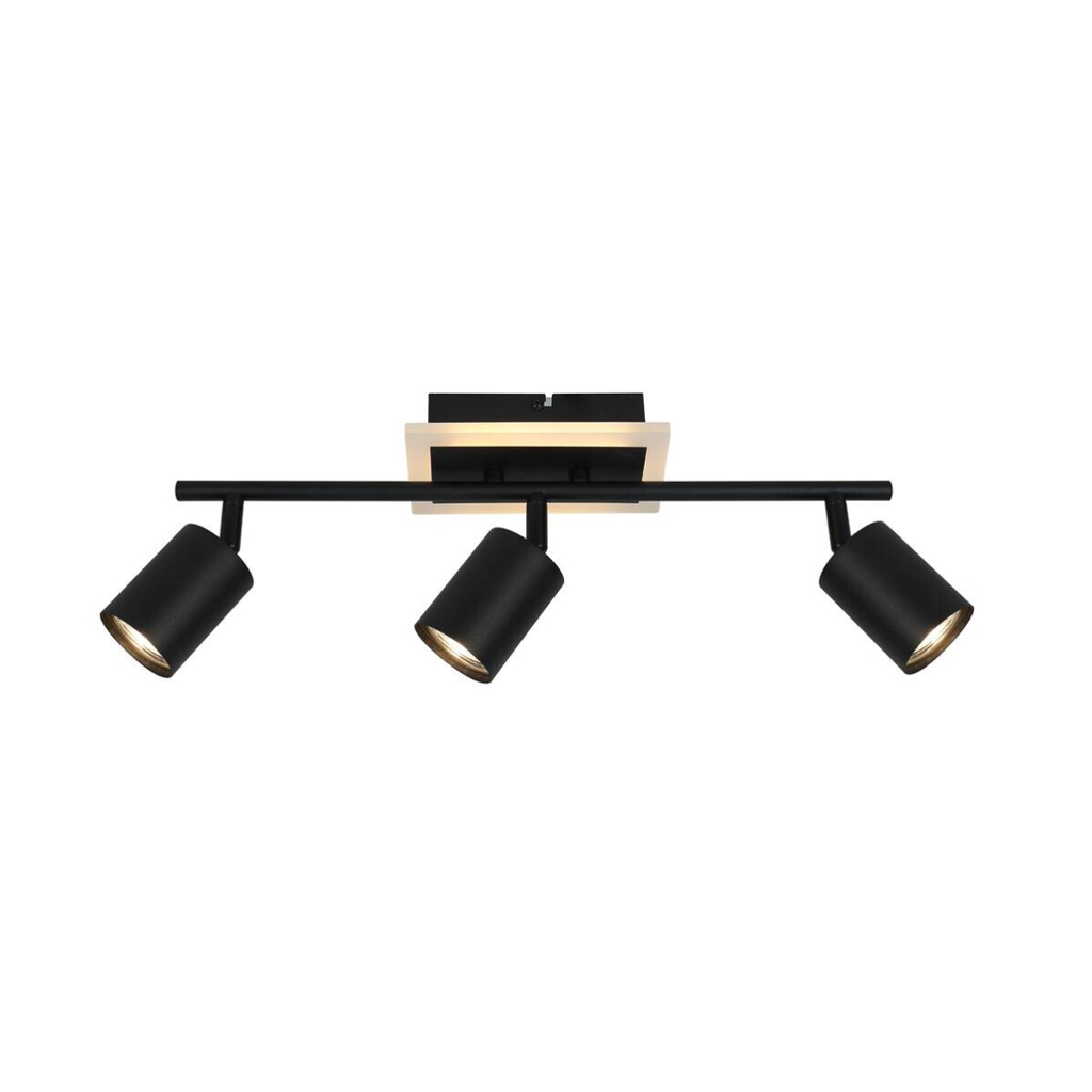 POCOline LED-Spot 3-flg. Akshan schwarz Metall B/H/L: ca. 9,5x16x55 cm 3 Brennstellen