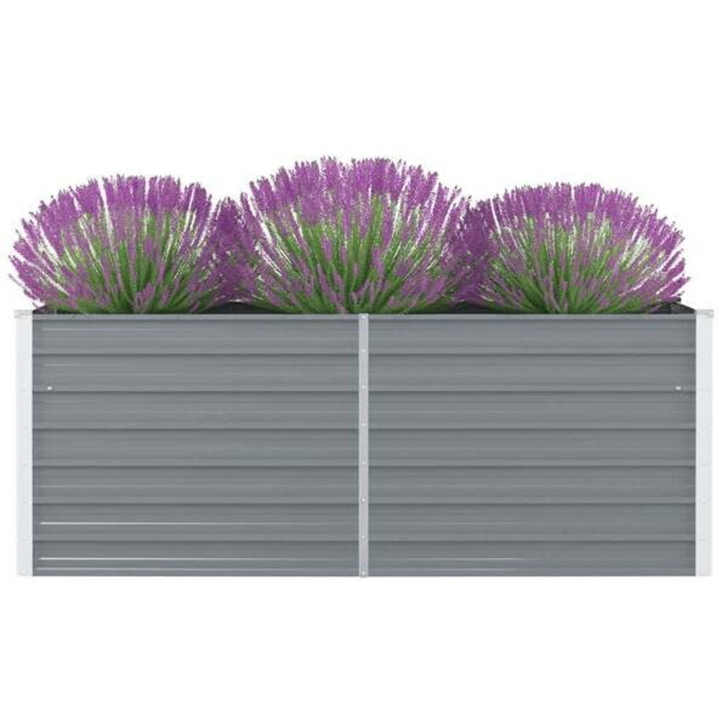 Hochbeet grau Metall B/H/L: ca. 80x45x160 cm
