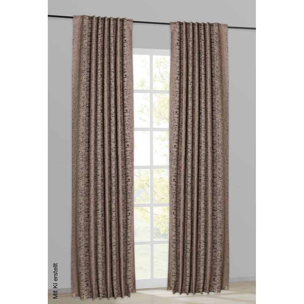 Kombivorhang Gizem taupe B/L: ca. 140x245 cm
