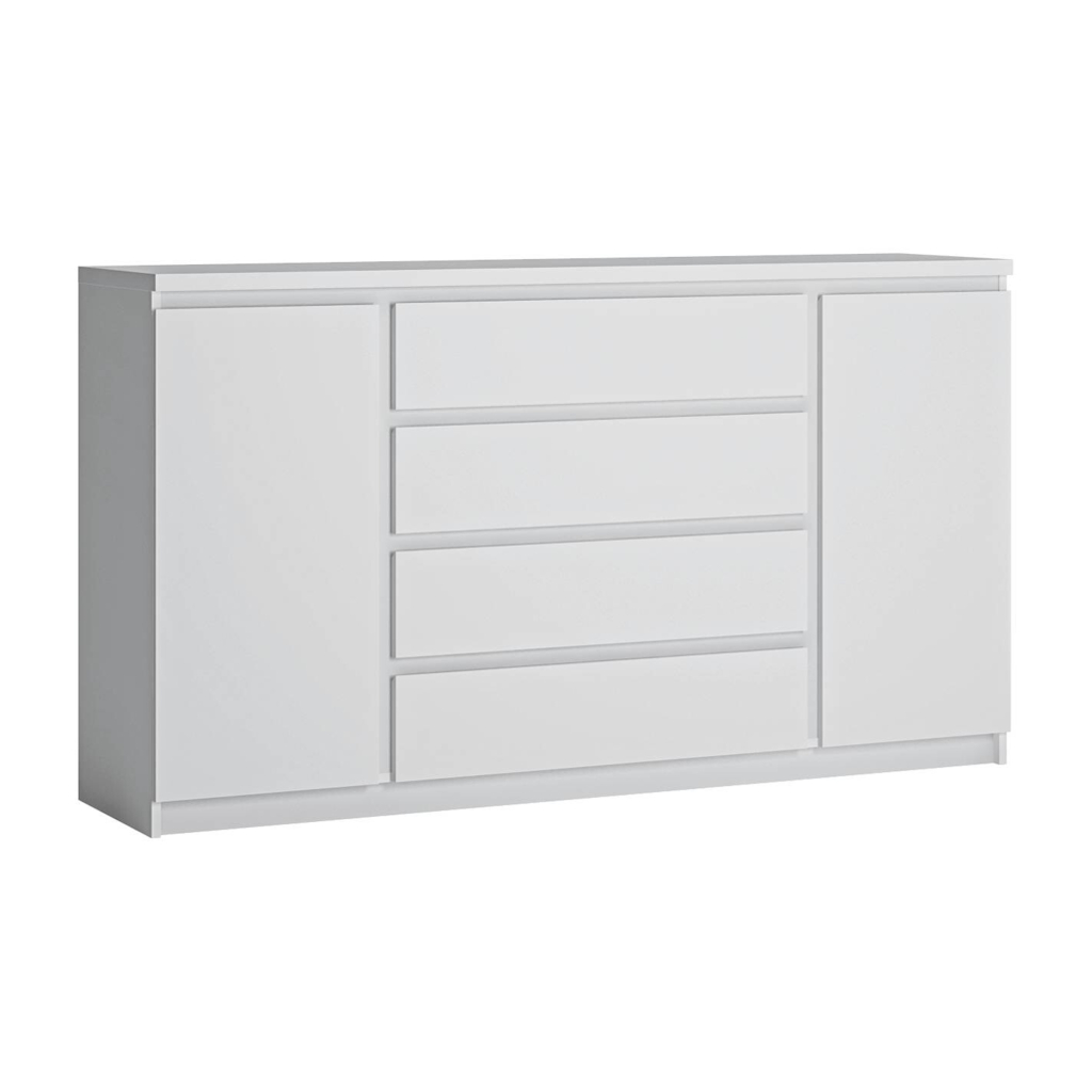 Sideboard Fribo Alpinweiß Spanplatte B/H/T: ca. 165x93x40 cm
