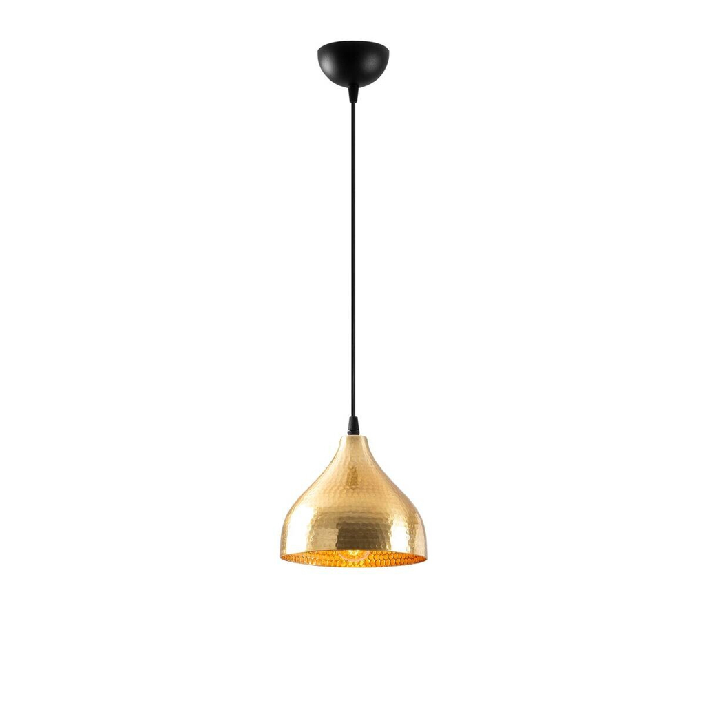 Opviq Pendelleuchte gold Metall B/H/T/L/D: ca. 18x114x18x18x18 cm E27 1 Brennstellen