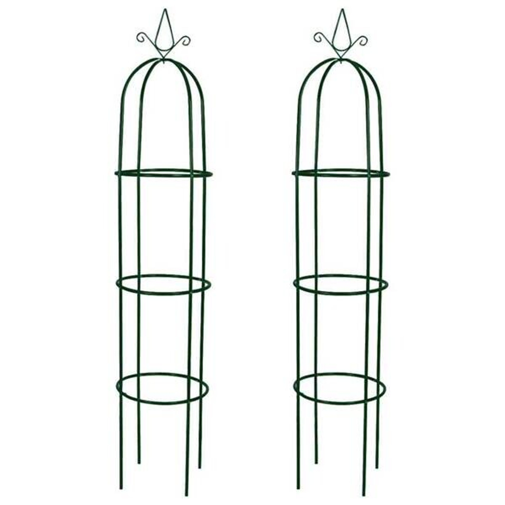 Garten-Ranktürme 2er-Set grün B/H/T/L: ca. 38x190x38x38 cm