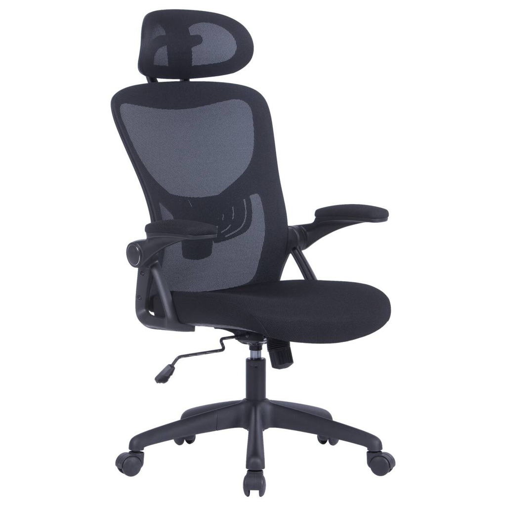 Chefsessel FLEX schwarz schwarz schwarz Webstoff Netzstoff Kunststoff