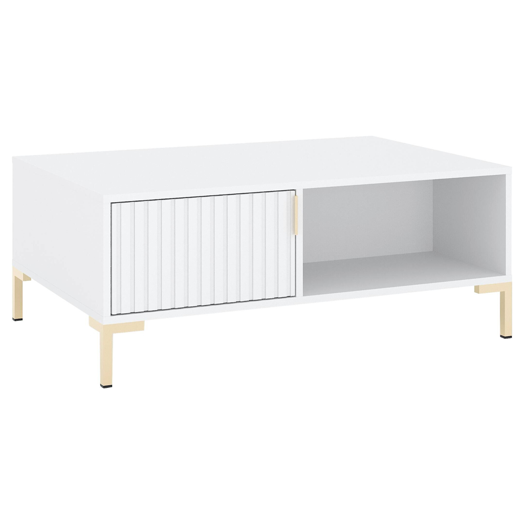 Couchtisch FLINN weiß B/H/T: ca. 100x39,6x66 cm