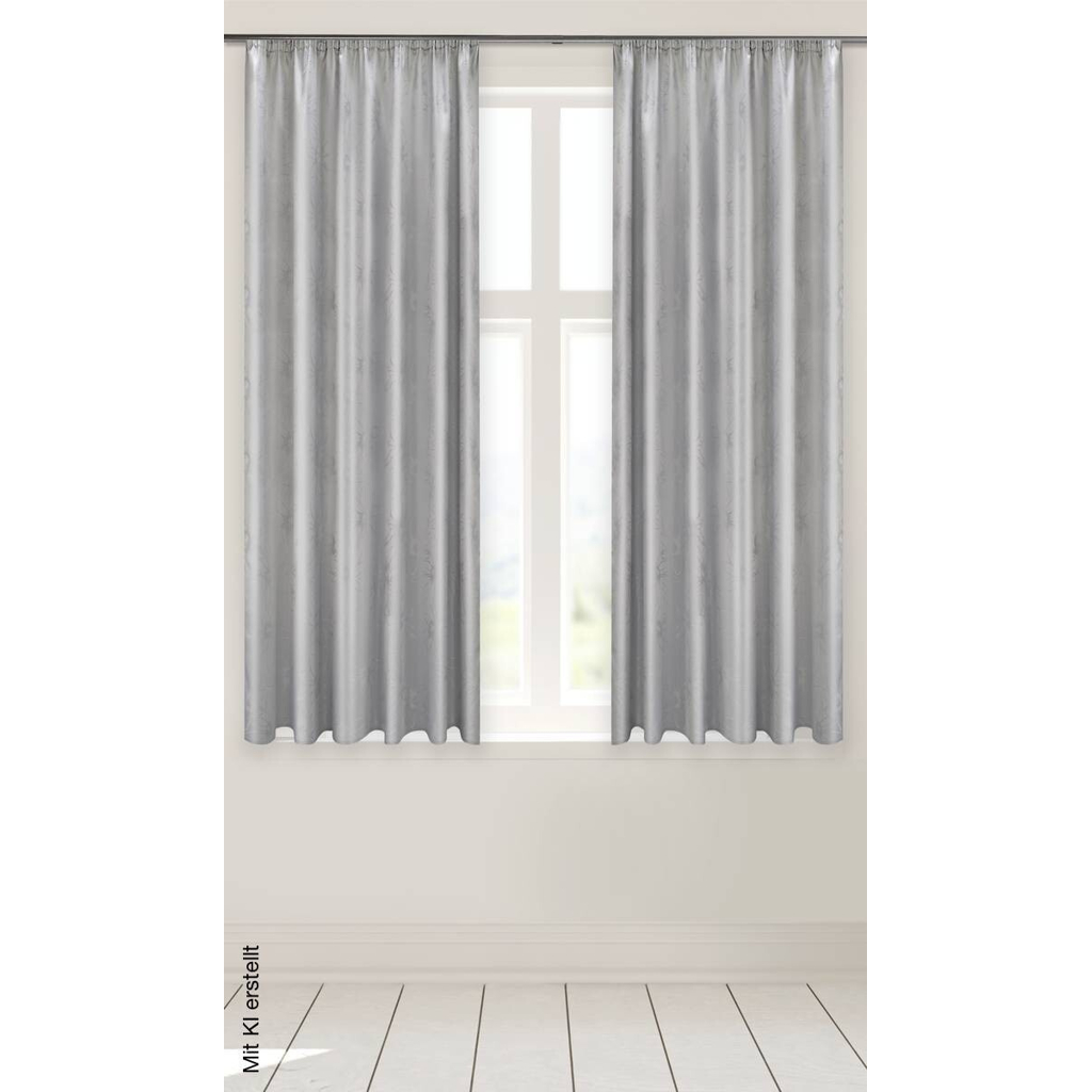 ACUS design collection Dekovorhang Paradiso silber B/L: ca. 140x175 cm