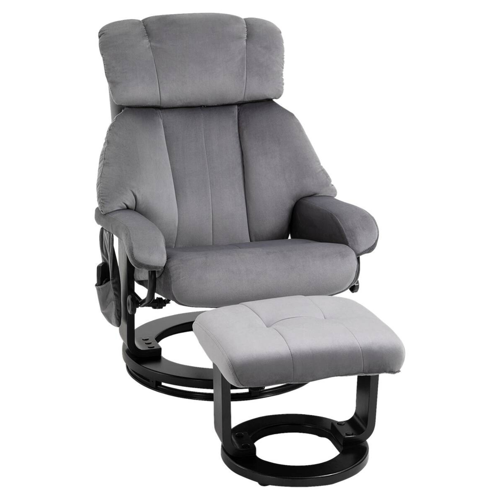 HOMCOM Massagestuhl grau B/H/L: ca. 80x76x102 cm