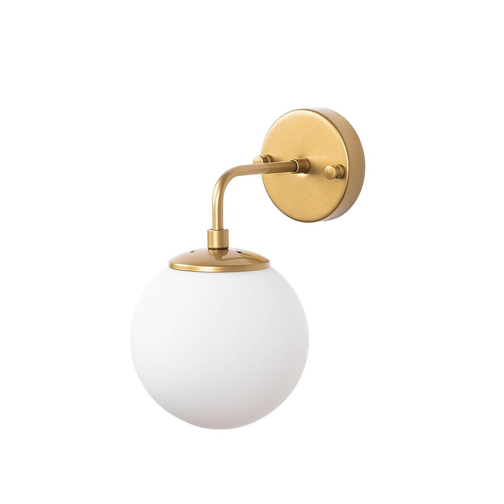 Opviq Wandleuchte Horn gold Metall Glas B/H/T/L/D: ca. 21x27x21x15x15 cm E14 1 Brennstellen