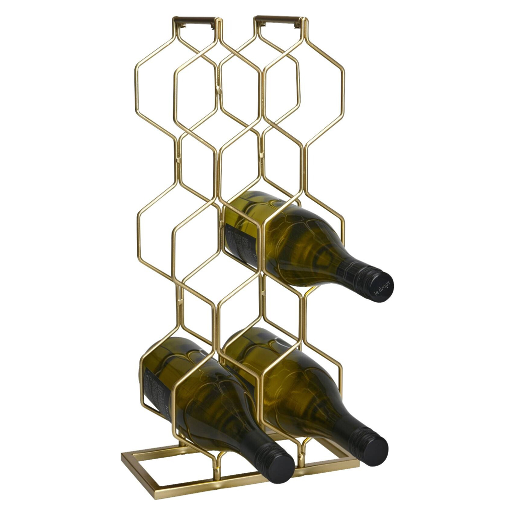 Weinregal gold Metall B/H/T: ca. 23x48x11 cm