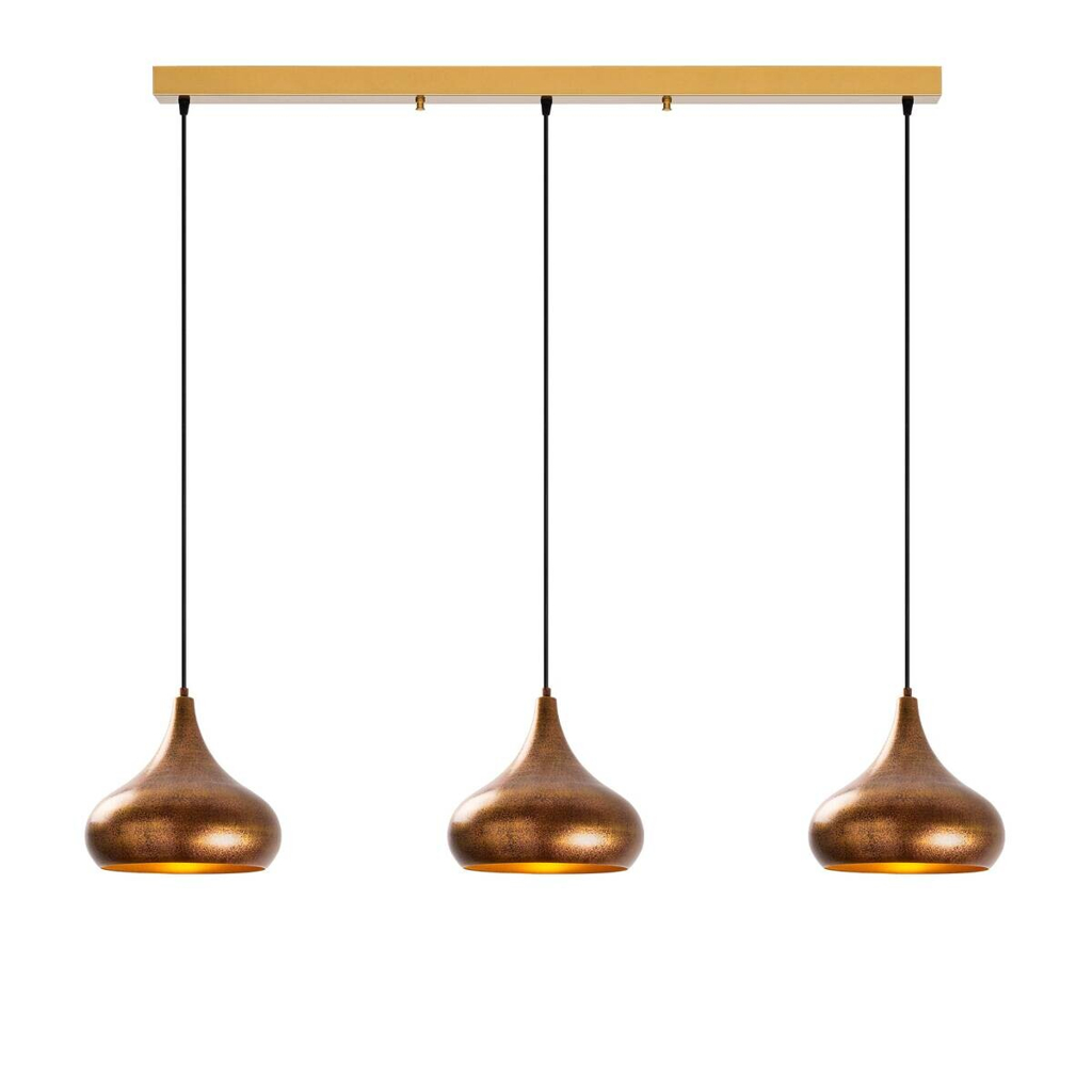 Opviq Pendelleuchte Muba-11553 B/H/T/L: ca. 140x126x30x140 cm E27 3 Brennstellen
