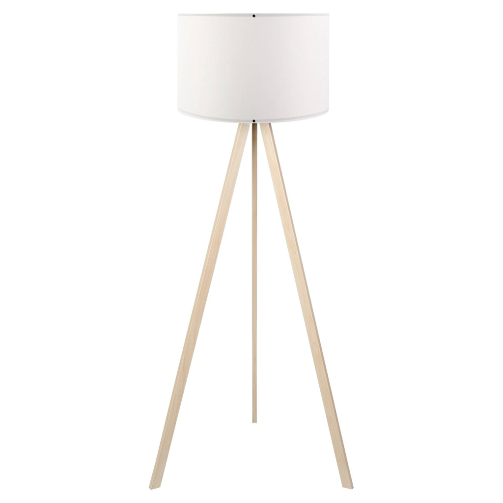 Opviq Stehlampe AYD-1523 Eiche weiß PVC B/H/T/L/D: ca. 38x140x38x38x38 cm E27 1 Brennstellen