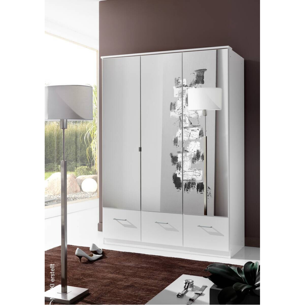 Kleiderschrank Imago weiß B/H/T: ca. 135x199x58 cm