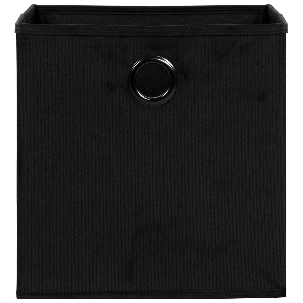 Stoffbox schwarz B/H/T: ca. 32x32x32 cm