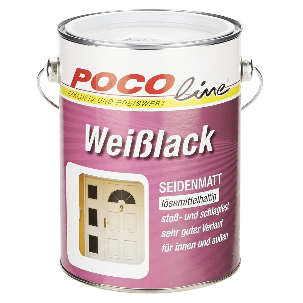 POCOline Weißlack weiß seidenmatt ca. 2,5 l