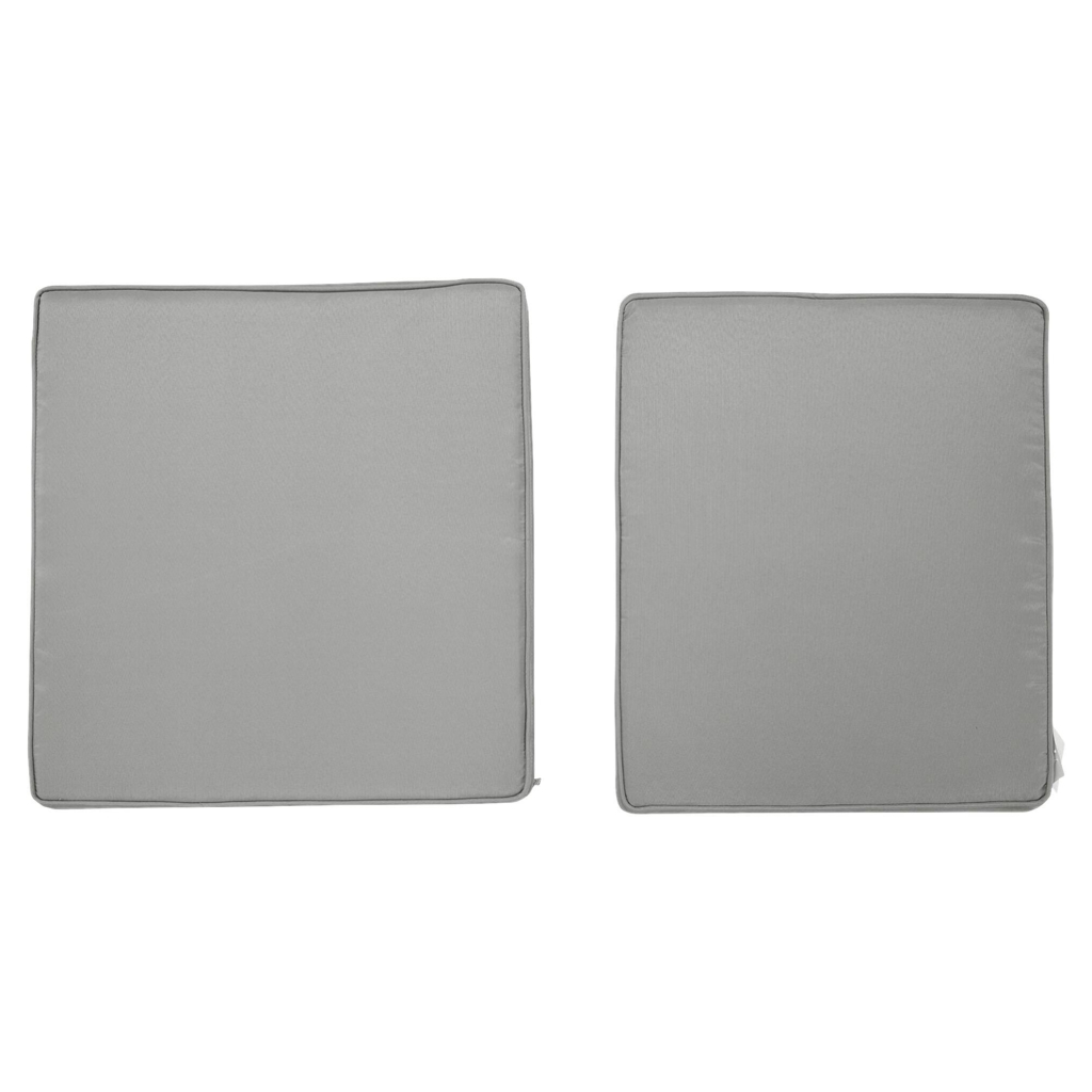 Outsunny Sitzkissen-Set hellgrau Polyester B/H/L: ca. 52x7x56 cm