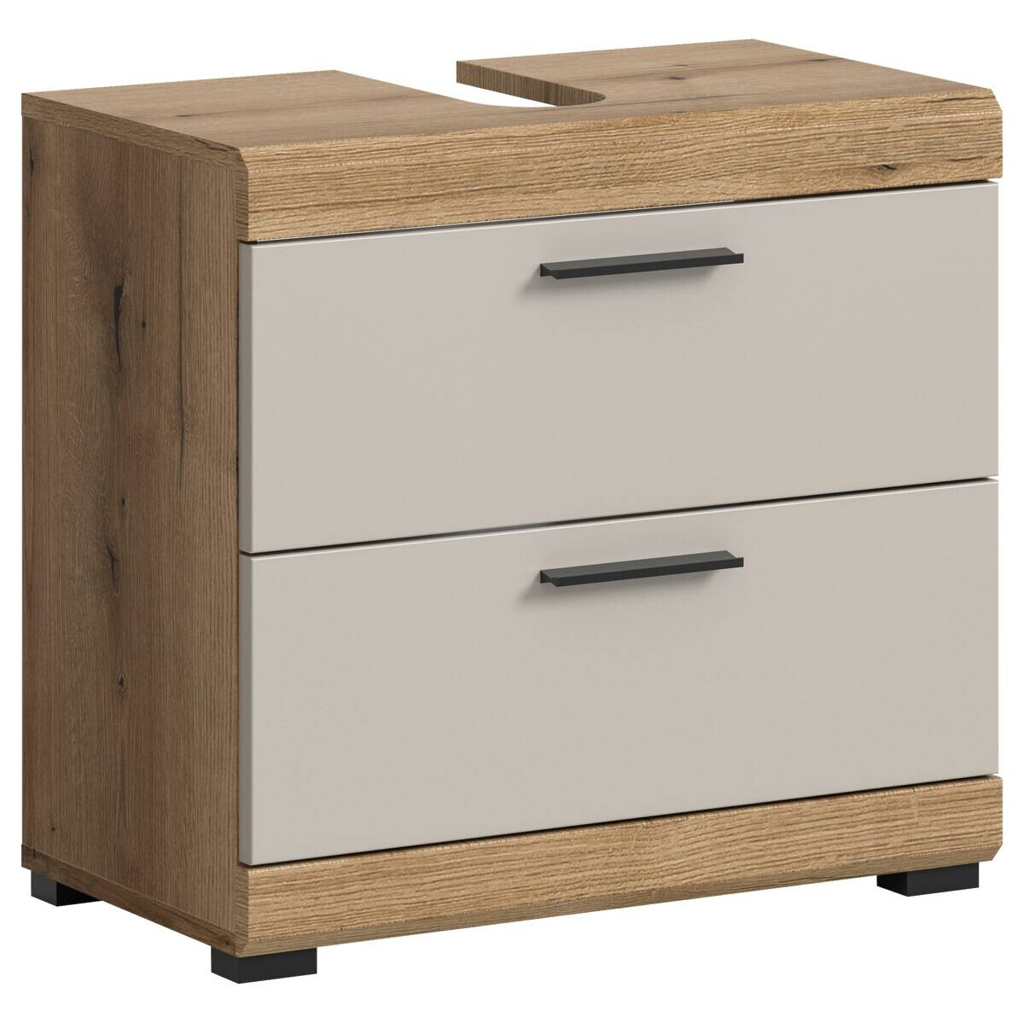 Waschbeckenunterschrank Scout Evoke Oak Nachbildung Kaschmirgrau Nachbildung B/H/T: ca. 60x56x34 cm