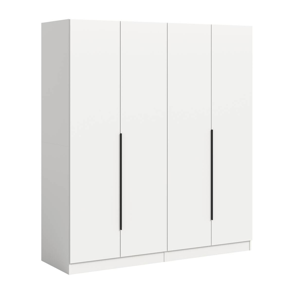 Kleiderschrank KOPENHAGEN weiß B/H/T: ca. 160x181x52 cm
