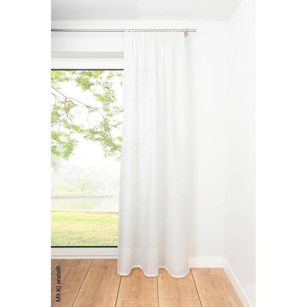 Kombivorhang 2er Pack Dot weiß B/L: ca. 135x245 cm