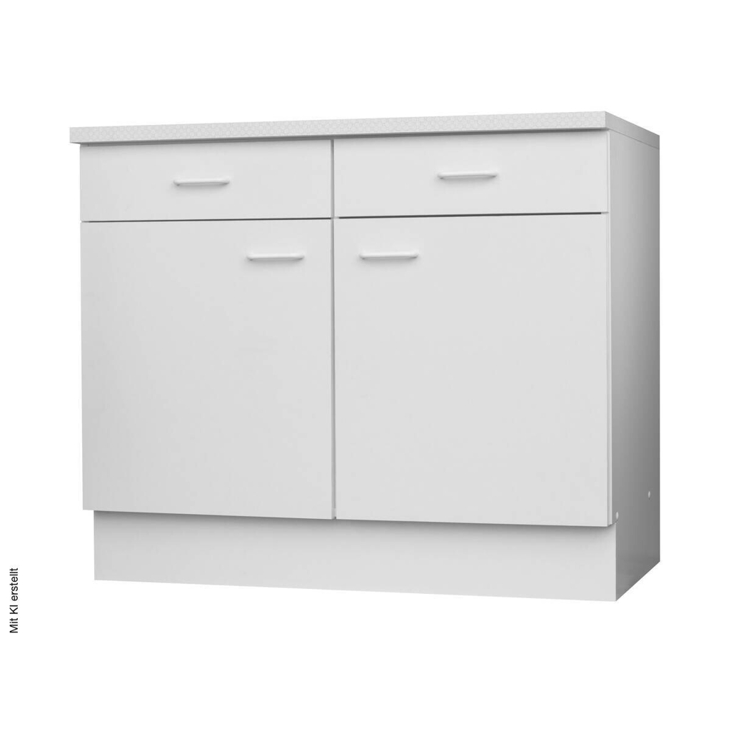 Unterschrank weiß matt B/H/T: ca. 100x85x60 cm