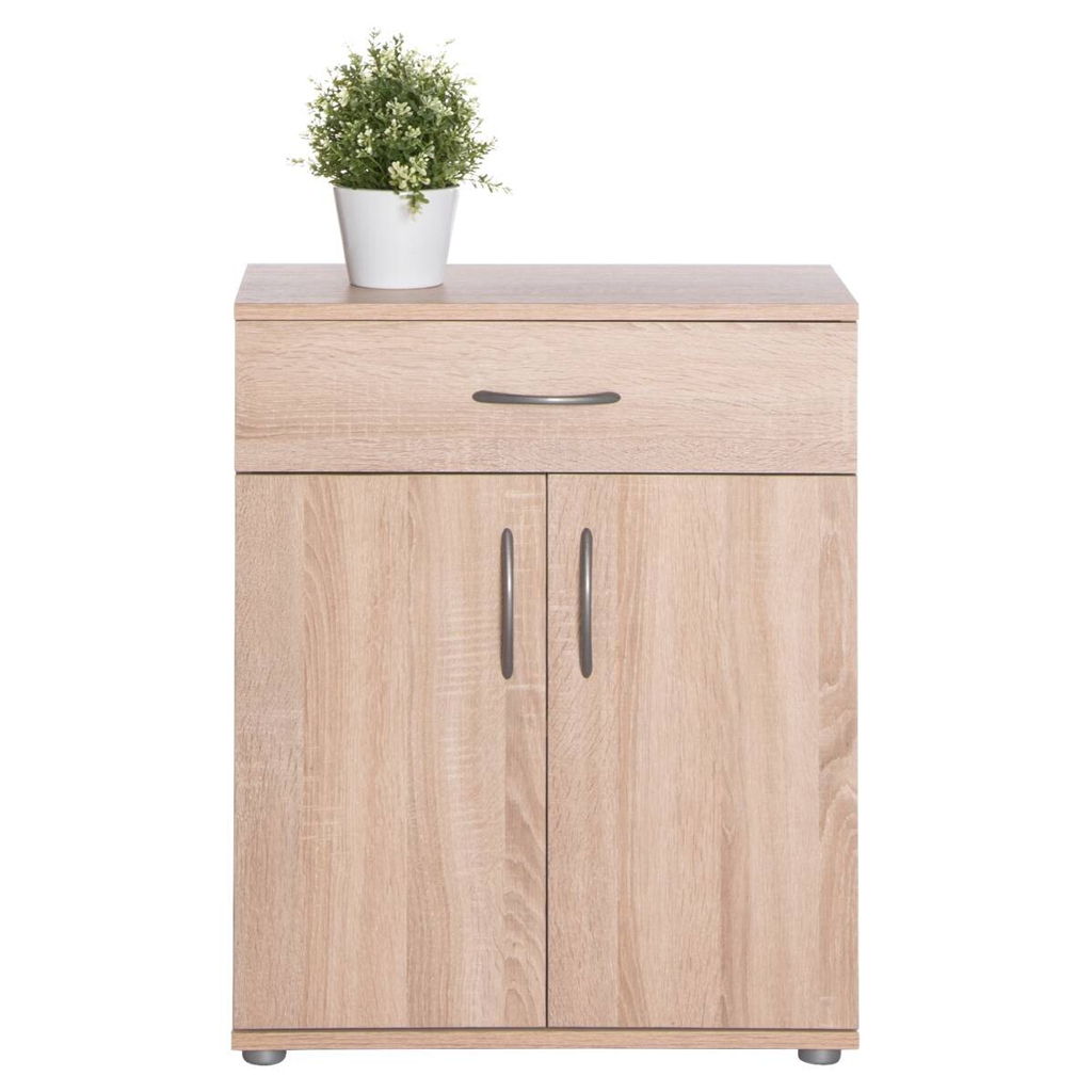 Kommode Peggy 2 Eiche Sonoma Nachbildung B/H/T: ca. 57x69x29 cm