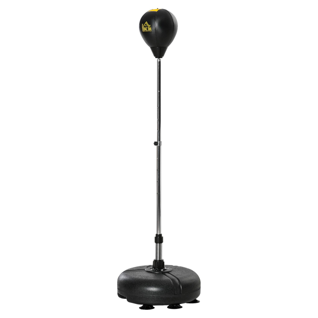 HOMCOM Punchingball Set schwarz Kunstleder B/H/L: ca. 45x151x45 cm