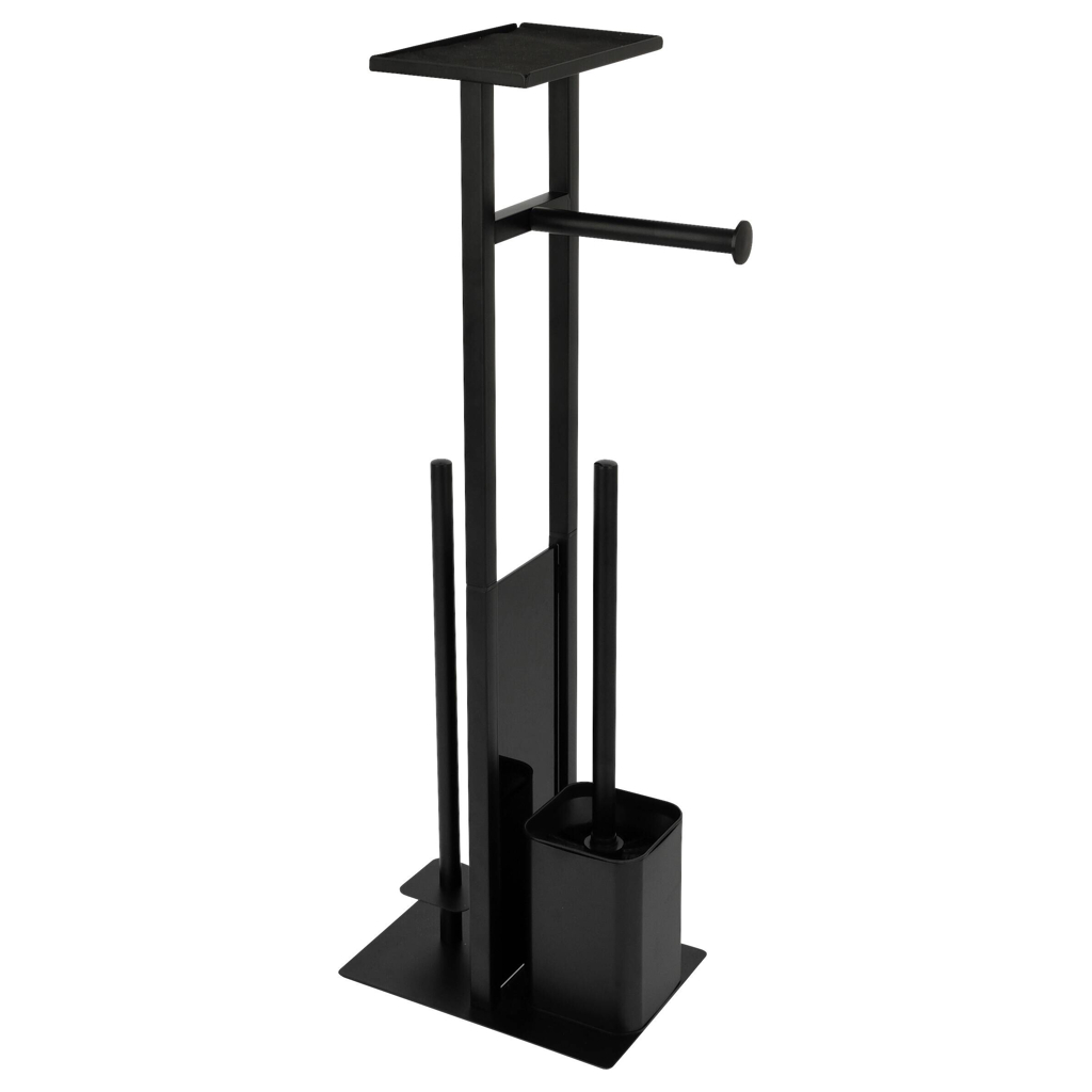 Sensation Stand-WC-Garnitur Turin schwarz Edelstahl