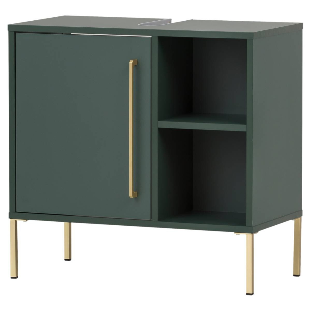 Waschbeckenunterschrank Kent waldgrün B/H/T: ca. 65,3x63,3x33,1 cm