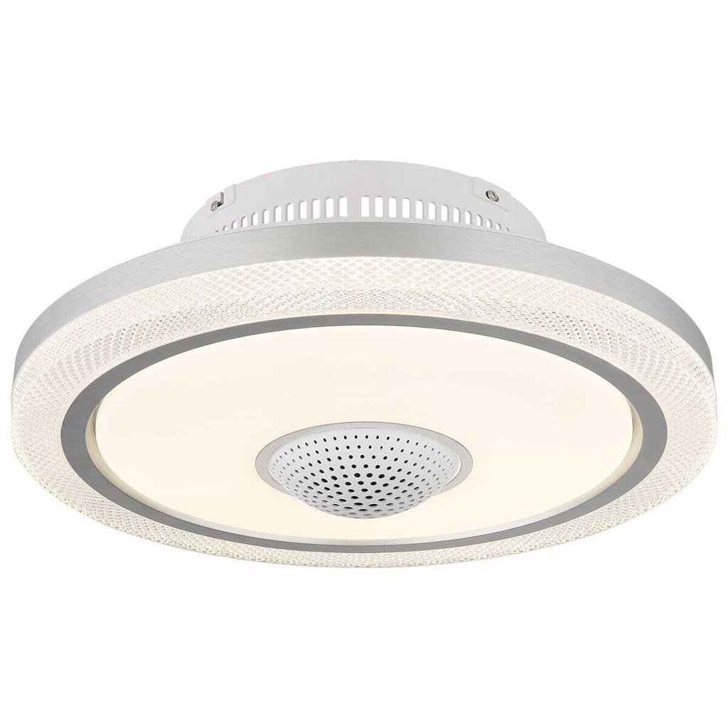 GLOBO LED-Deckenventilator weiß Aluminium Acryl Metall B/H/D: ca. 55x21x55 cm 1 Brennstellen