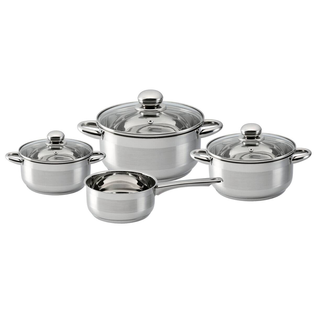 POCOline Topfset silber Edelstahl 7 tlg.