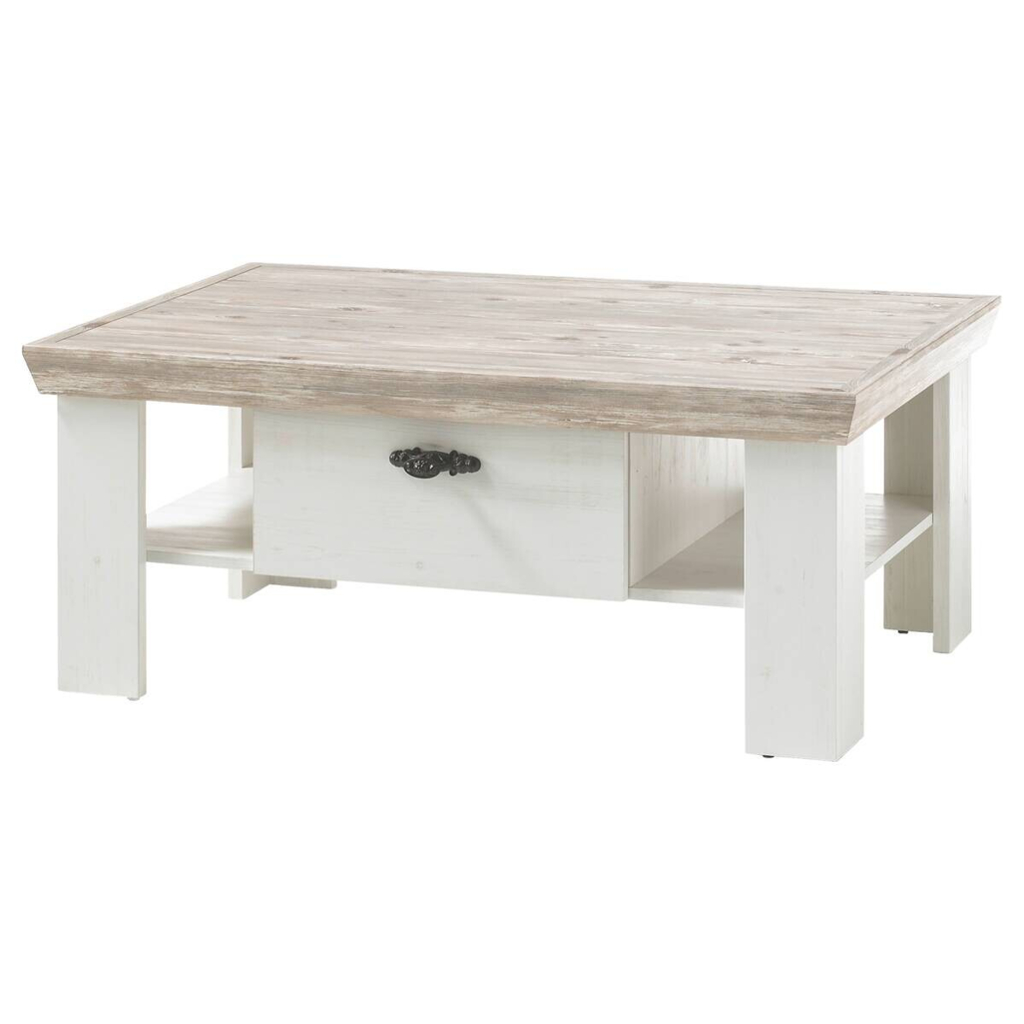 Couchtisch Florenz weiß Pinie B/H/T: ca. 109x45x69 cm
