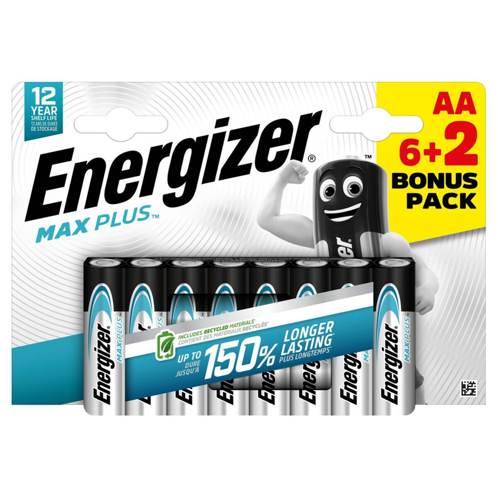 Energizer Batterie MaxPlus AA/Mignon (LR6) 8er Pack