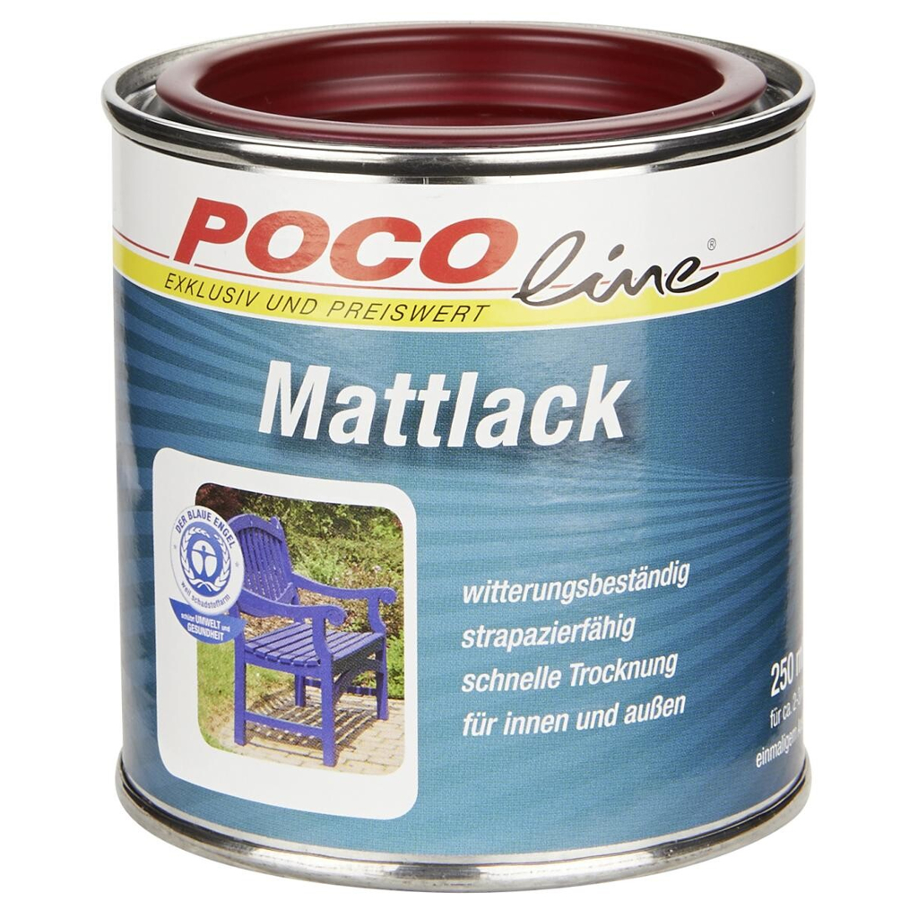 POCOline Acyl Buntlack bordeauxrot seidenmatt ca. 0,25 l